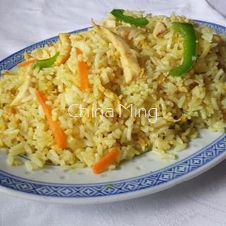 Arroz al curry con pollo - Imagen 1